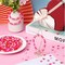 Heart Spacer Beads 600 Pcs 8mm Heart Shape Beads in 3 Colors Double Heart Beads Colorful Bright Looking Mixed Flat Loose Pony Beads 8mm with 1.8mm Hole for DIY Crafts Accessories